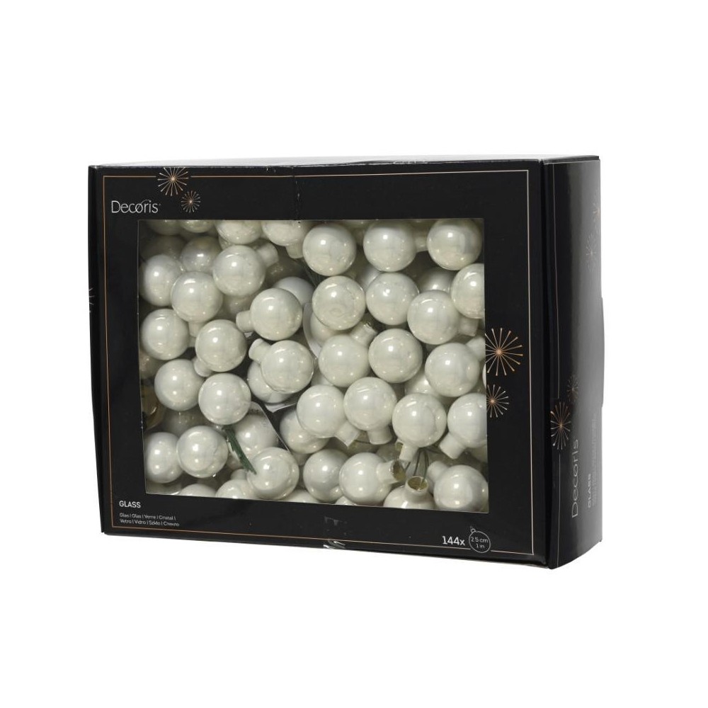 BOX 144 MINI SFERE VETRO D2.5